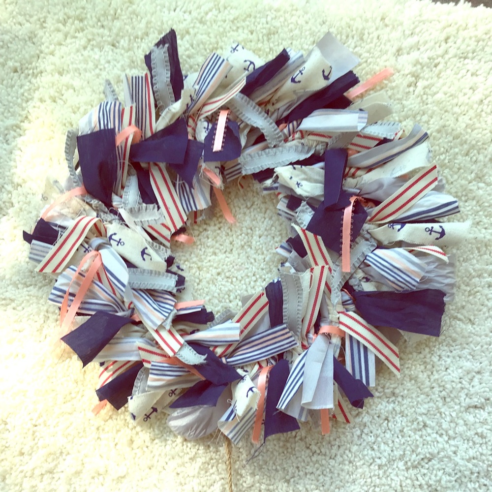 Beautiful handmade anchor wreath